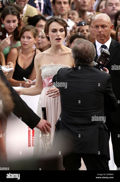 Keira Knightley Atonement Premiere Venice Hi Res Stock Photography And