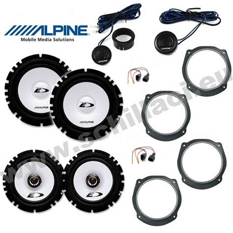 Kit 6 Casse Alpine Per LANCIA DELTA Altoparlanti Con Adattatori E Supporti