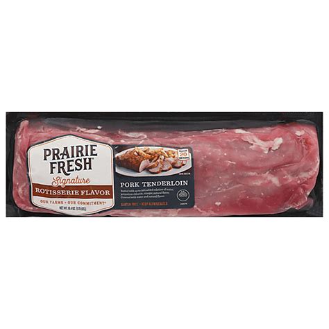 Prairie Fresh Pork Tenderloin Rotisserie Flavor 18 4 Oz Ground Beef