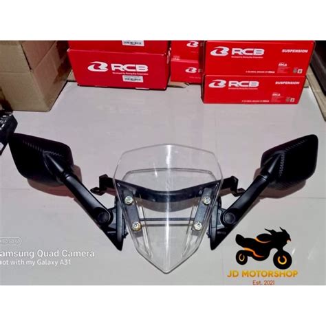 R Side Mirror With Bracket And Visor For Aerox V V Shopee