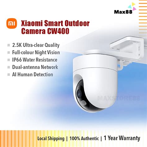 Xiaomi Smart Outdoor Camera CW400 4MP 2 5K Wi Fi CCTV MJSXJ04HL CW300