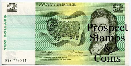 Australian Banknotes Australian Decimal Paper Banknotes 1974 Two