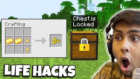 Testing Viral Minecraft Life Hacks To See If They Work Youtube