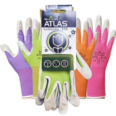 Showa Atlas Nitrile Coated Nylon Gloves Asst Colors Wholesale