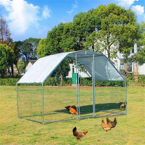 Large Metal Chicken Coops Walk In Chicken Run Galvanized Wire Poultry Chicken Hen Pen Cage