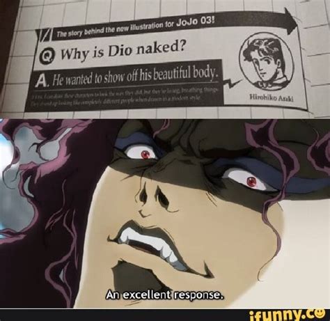 Why Is Dio Naked IFunny Jojo Bizzare Adventure Jojo Bizarre