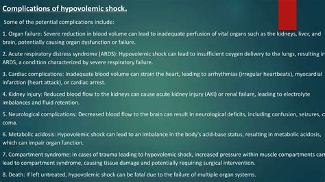 Hypovolemic Shockmanagement In Nursing Pptx Ppt