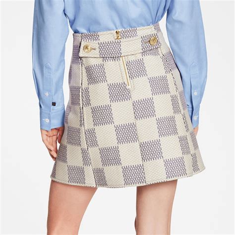 Double Face Damier Azur A Line Mini Skirt Ready To Wear Louis Vuitton