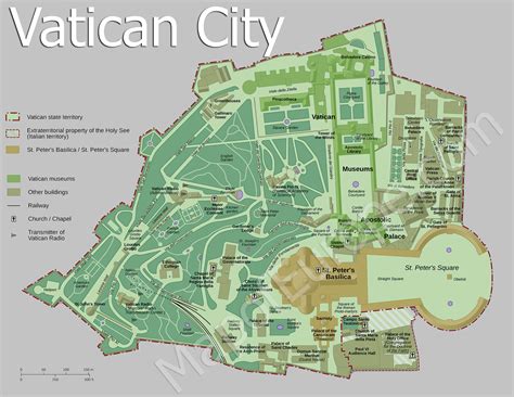 vatican rome map