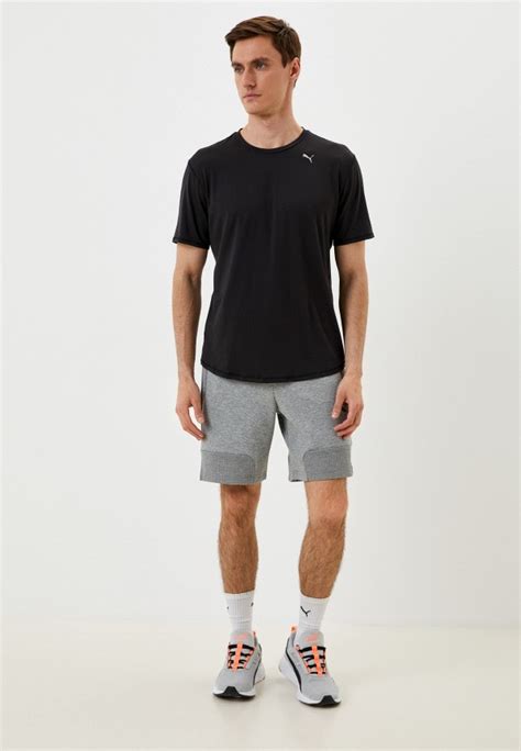 Футболка спортивная Puma Run Cloudspun Ss Tee M цвет черный