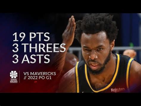 Andrew Wiggins Pts Threes Asts Vs Mavericks Po G Youtube