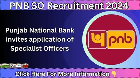 Pnb So Recruitment 2024 1025 Total Vacancies Eligibility For The Post