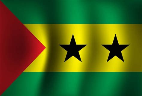 Premium Vector Sao Tome And Principe Flag Background Waving 3d