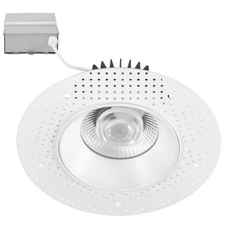 Maxxima 6 In Trimless Slim Round Recessed Anti Glare LED Downlight