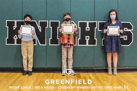 Middle & Upper School | 3rd 6-Weeks Academic Awards | Greenfield School