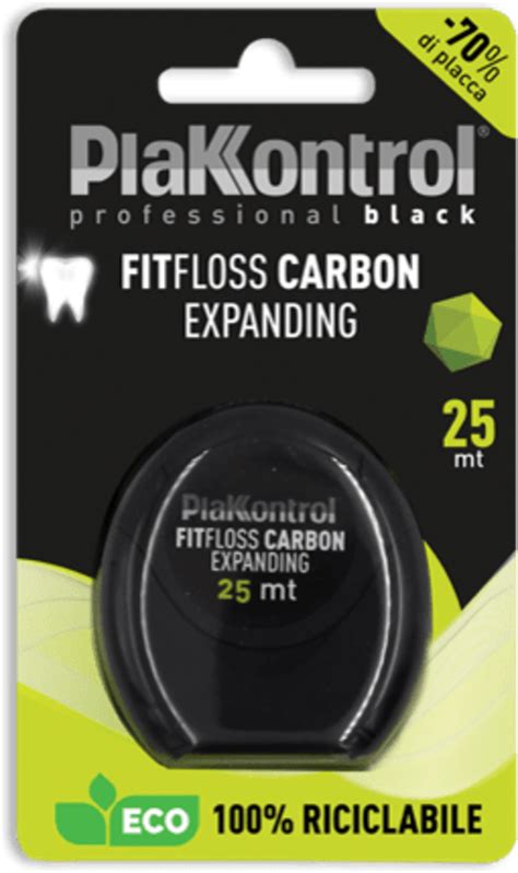 Plakkontrol Filo Interdentale Fit Floss Carbon M Pz Dm Italia