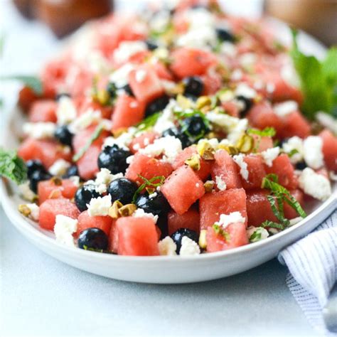 Watermelon Blueberry Feta Salad Simply Scratch