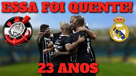 Duelo inesquecível Corinthians Masters e Real Madrid Leyendas empatam