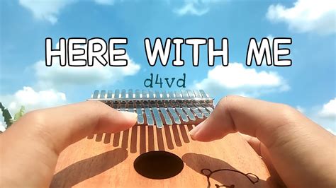 D4vd Here With Me Kalimba Cover With Tabs Kalimba Tabs By Awanchl