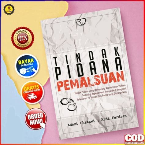 Jual Tindak Pidana Pemalsuan Adami Chazawi Shopee Indonesia