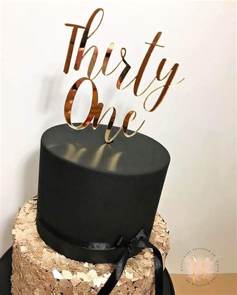 Thirty One Cake Topper St Birthday Cake Topper Cake Etsy