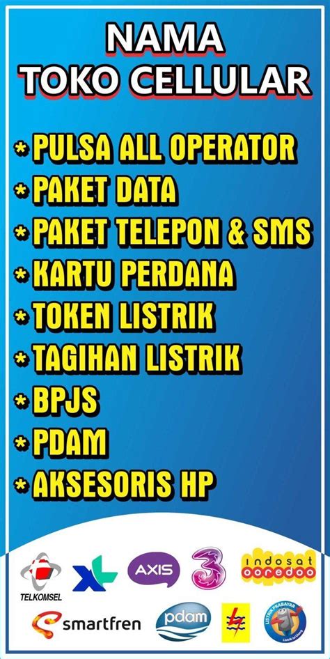 Banner Konter Pulsa 58 Koleksi Gambar Desain Banner Spanduk