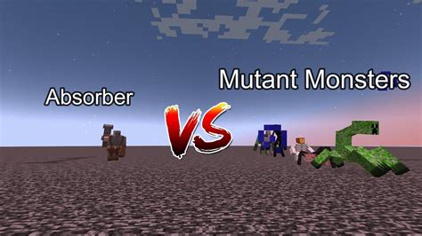 Absorber Vs Mutant Monsters Mob Battle Minecraft Youtube