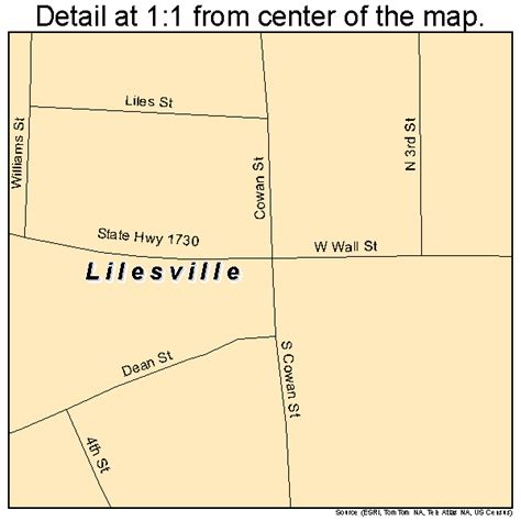 Lilesville North Carolina Street Map 3738200