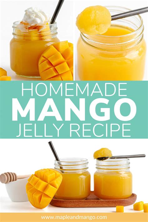 Mango Jelly (Homemade Mango Jello) | Maple + Mango