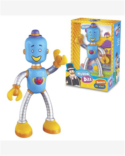 Riachuelo Boneco de Vinil Robô Tum Tum Mundo Bita