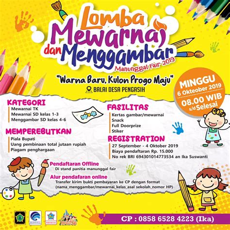 Lomba Mewarnai Dan Menggambar 2019 Lomba Menggambar Dan Mewarnai 2021