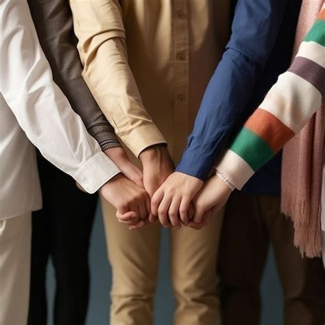 Premium Ai Image Group Of People Of Different Countries Holding Hands