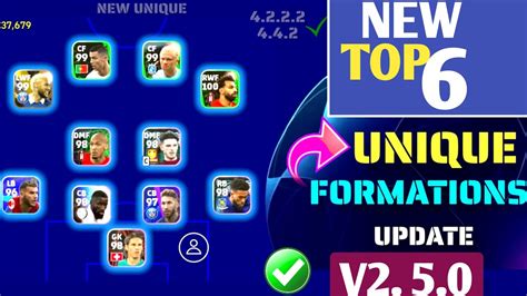 Top New Unique Formations Update This Week In Efootball Mobile