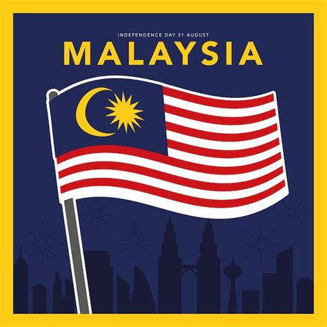 Premium Vector Malaysia Independence Day Illustration 31 August