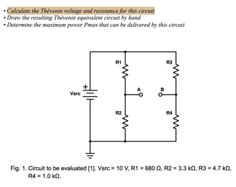 Solved Calculate The Thevenin Voltage And Resistance For This Circuit