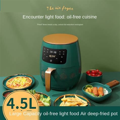 LCD Touch Screen Air Fryer Cross Border 4 5 L Air Grandado