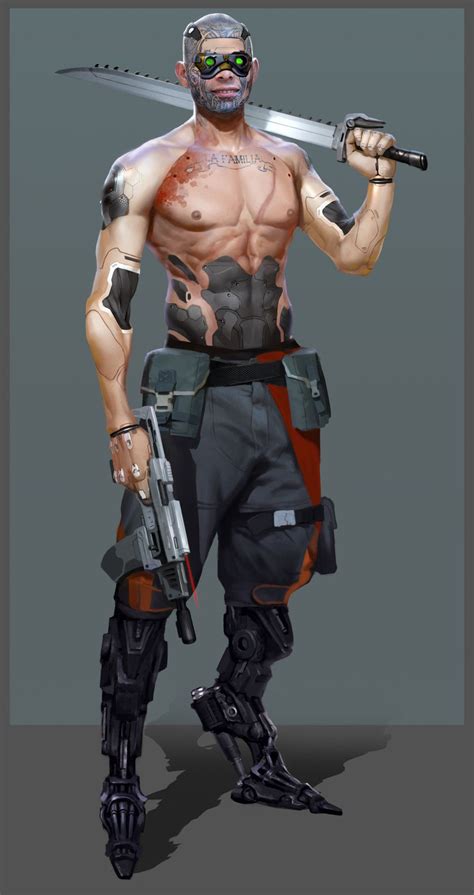 Sanctusapparatus Cyberpunk Character Concept Art Characters