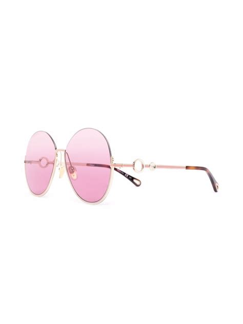 Chloé Eyewear Sofya Round Frame Sunglasses Farfetch