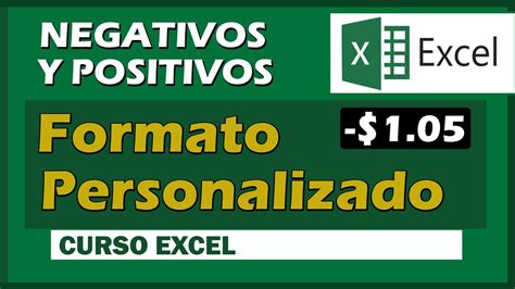 Formato Personalizado Para N Meros Negativos Y Positivos En Excel