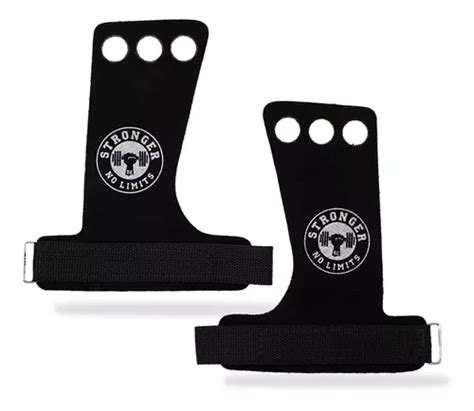 Protetor Palmar Em Couro Cross Luva Lpo Pull Up Punho Fit Cor Preto