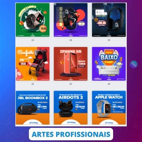 Pack 100 Artes De Eletrônicos E Celulare Editaveis Canva