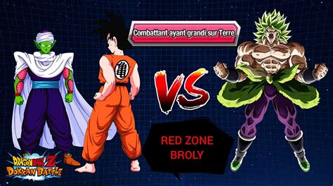 Dokkan Battle Combattants Ayant Grandi Sur Terre Vs Red Zone Broly