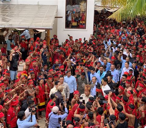 Hujan Hujanan Prabowo Kampanye Di Pontianak Disambut Meriah Pasukan