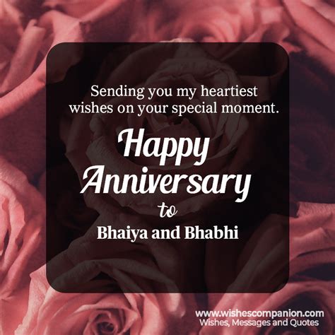 Wedding Anniversary Wishes For Bhaiya And Bhabhi Wishes Companion