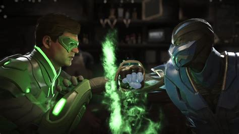 Injustice 2 Green Lanterns Hal John Vs Sub Zero All Intro Outros