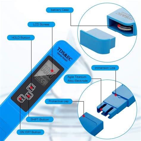 Mesure controle Testeur d eau numérique TDS haute précision 0 14 PH