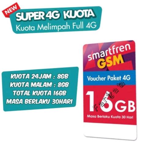 Jual VOUCHER SMARTFREN 16GB Shopee Indonesia