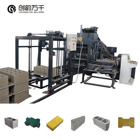 Qt Full Automatic Hydraulic Concrete Cement Paver And Hollow Block