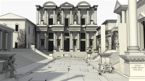 3d Library Of Celsus Ephesus Model Turbosquid 2003097