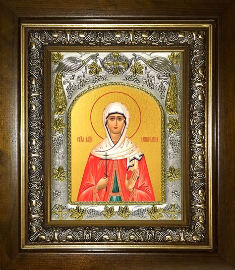 Икона Капитолина Каппадокийская, 14х18 см, в окладе и киоте - Интернет ...